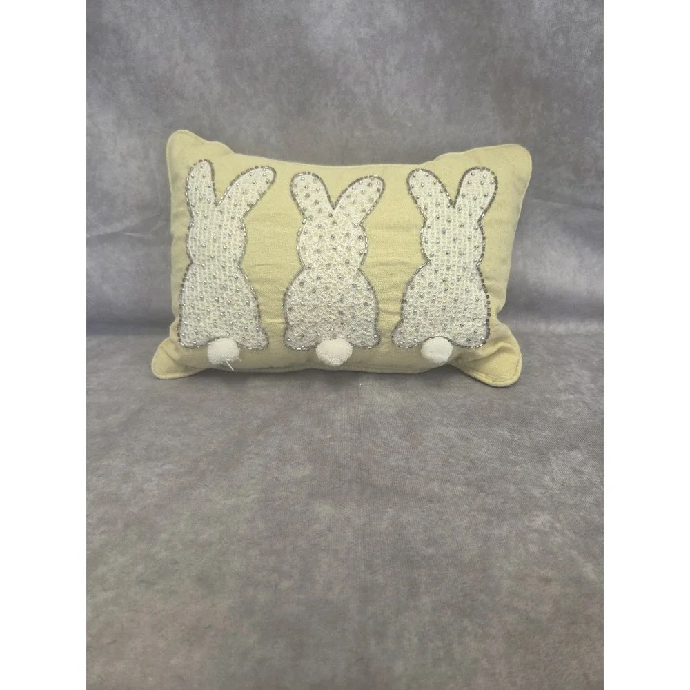 Yellow Bunny Pillow Small